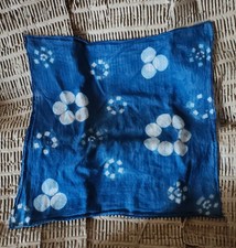 Japanese Furoshiki Indigo Dyed Tie-dyed Large Size Pattern Interior Fabric Bandm