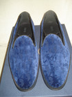 100% AUTH NEW MEN CHRISTIAN DIOR SMOKING BLUE OBLIQUE VELVET LOAFER EUR 44/US 11 — photo 5