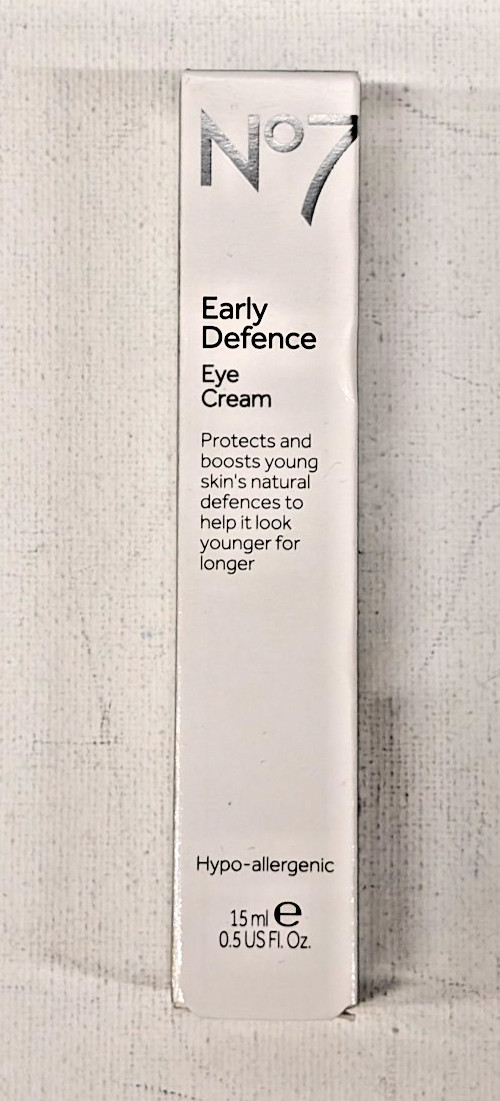 No7 Early Defence Eye Cream Boosts young Skin Look Younger 15ml