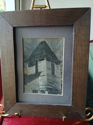 Framed Matted Architecture Building Print, Portrait Orientation, Small Single