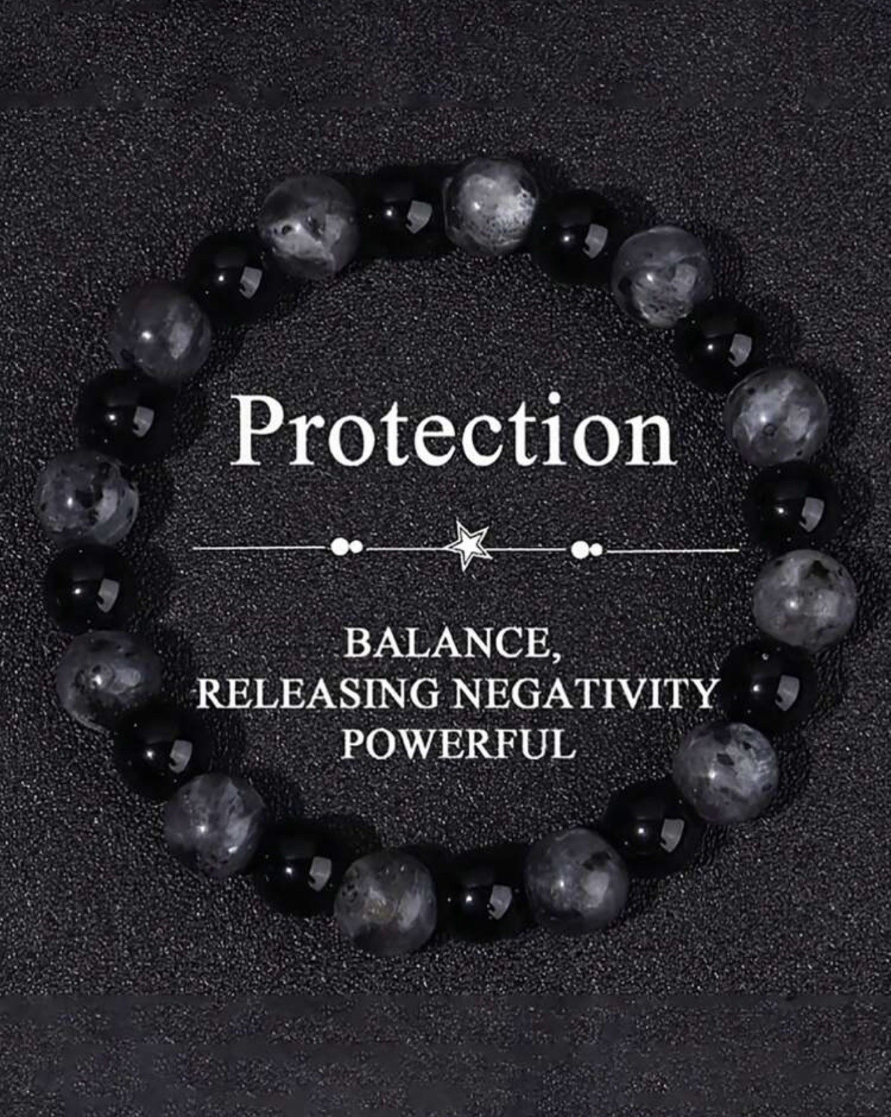 Bracelet femme et homme en labradorite noire pour retrouver l'harmonie au quotidien
