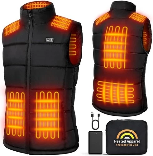 Weamest Men's Heated Vest Women 16000MAH 7.4V Battery Pack Included Size S-M - product listing photo