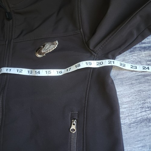 Dri Duck Motion Jacket Mens Small Brown Detroit Red Wings Soft Shell - Picture 4 of 10