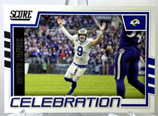 2022 Panini Score Football - Celebration Insert Matthew Stafford #C-MS LA Rams
