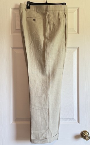 Brooks Brothers Herren Anzughose Baird McNutt Irish Linen Beige 38x30 NEU - Bild 4 von 9