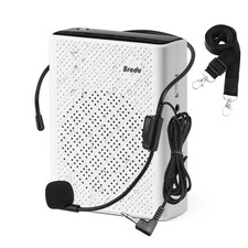 Voice Amplifier for Teachers with Wired Microphone Headset and Waistband, Por...
