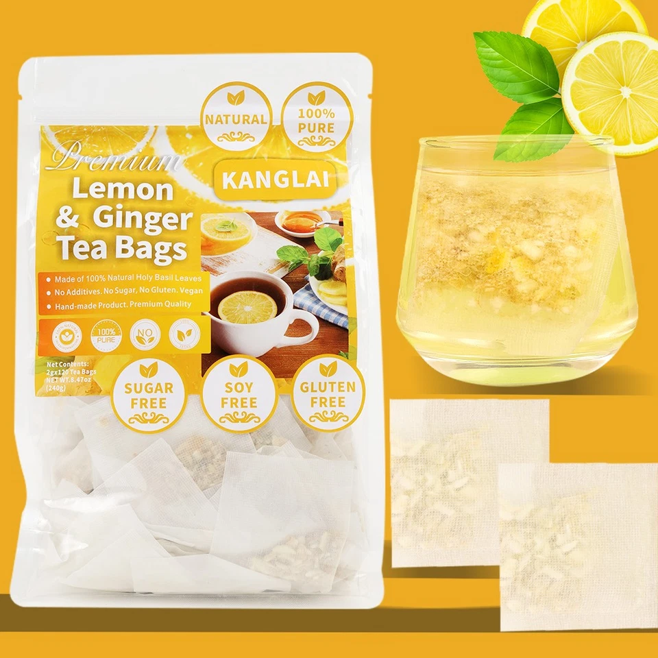 Zitrone-Ingwer-Teebeutel,natürliche Kräuter,Gewichtsverlust-Tagesteebeutel,240 g - Bild 2 von 4
