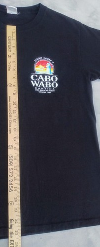 NEW! Cabo Wabo Cantina Logo Mexico Men's Black Size M Tee Shirt Sammy Hagar SEE! - Picture 11 of 12