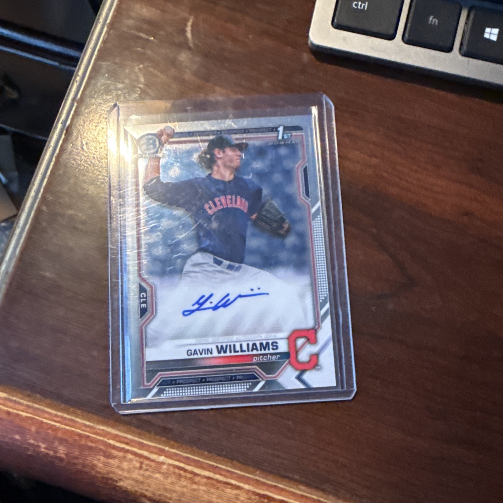 2021 1st Bowman Chrome GAVIN WILLIAMS Auto Rookie Card RC Guardians Mint