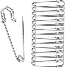 30Pcs Large Safety Pins 2 Inch &ndash; Strong Metal Pins for Thick Fabrics & Quilts.