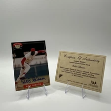 Bob Gibson  Autographed 1994 Nabisco All-Star Legends Baseball Card w/COA