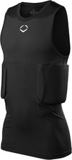EvoShield Sleeveless Rib Shirt Shields Adult Youth Sizes Youth Black Small