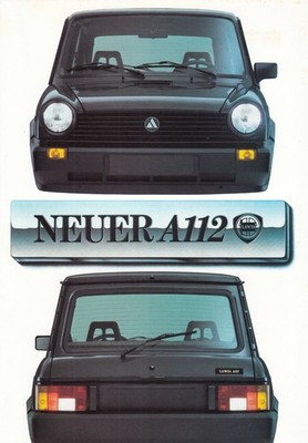 LANCIA A112 Youngtimer Junior Abarth Elite LX Prospekt Brochure 89