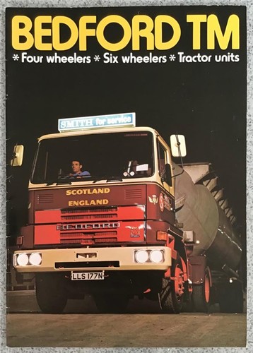 Bedford TM Trucks Commercial Verkaufsprospekt Aug 1975 B/BX1758/8/75