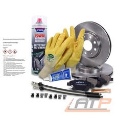 BREMSSCHEIBEN + BREMSBELÄGE + ZUBEHÖR + BREMSSCHLÄUCHE VORNE FÜR OPEL CORSA D