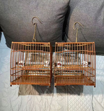 Chinese Premium Bamboo Wood White Eyed Birdcage