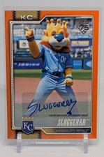 2026 Topps Celebration #M-9 Sluggerrr Auto 23/25 Mascot Card Kansas City Royals