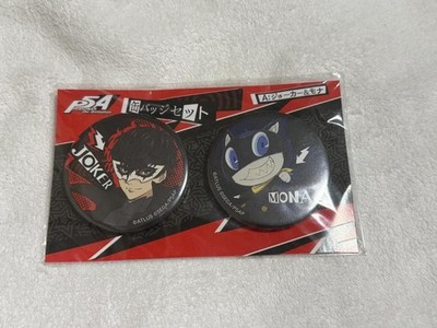 Persona 5 P5A Can Badge Set Joker Morgana Neu Ungeöffnet