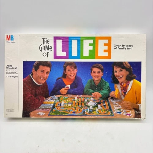 VINTAGE The Game of Life 1991 Milton Bradley COMPLETE Classic Family Kids