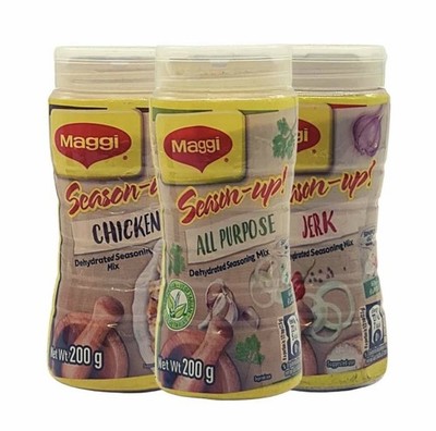 Maggi Season Up Jamaican Seasoning  All Purpose, Chicken & Jerk 200g (3 Pack)