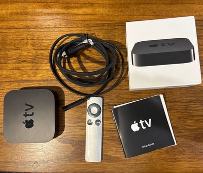Apple TV 3rd Generation A1427 Streaming Player Remote & Power Adapter Tested