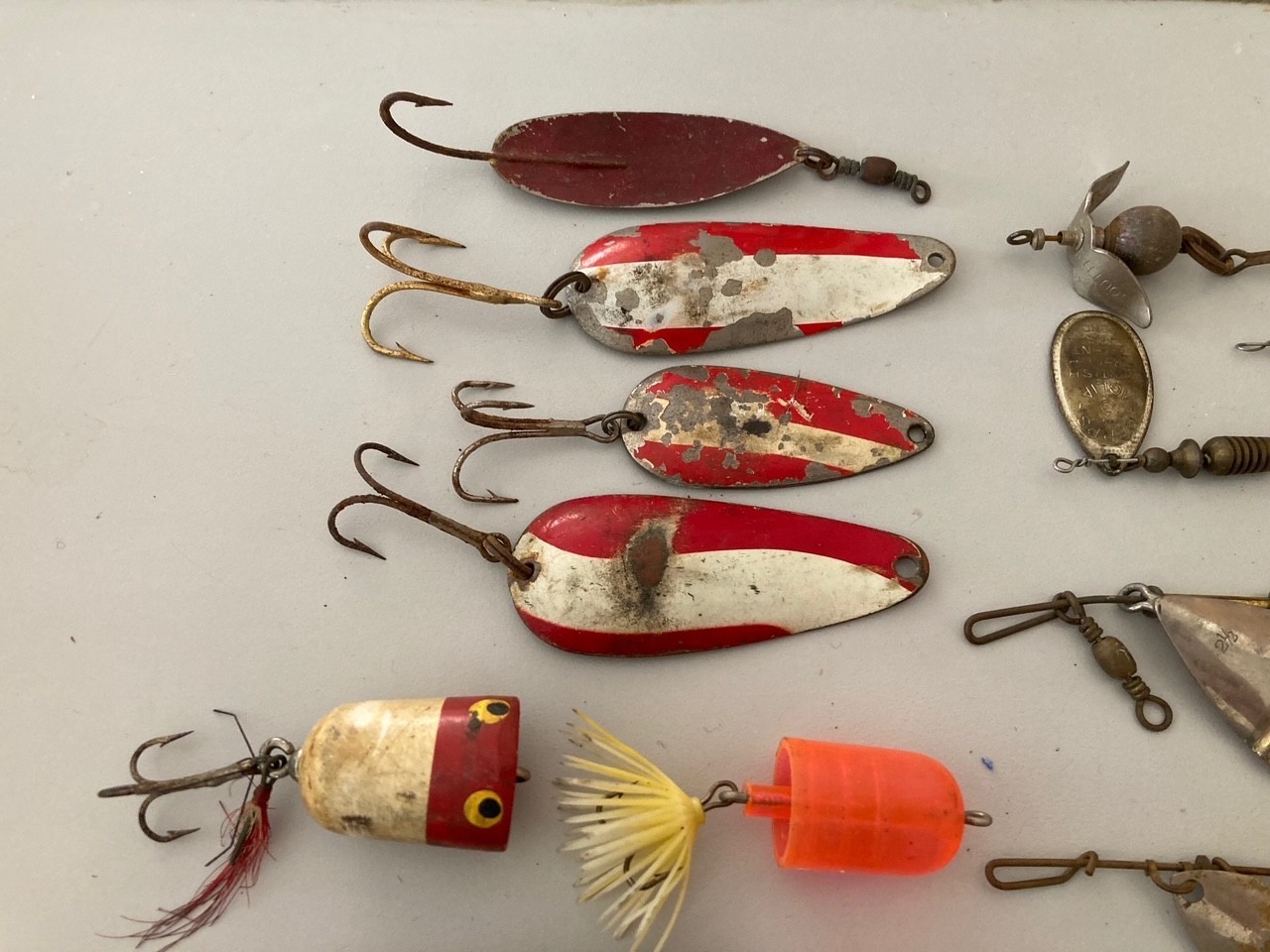 Fishing Lure lot - spinners, poppers, jigs, spoons - some vintage - as is - Image 2