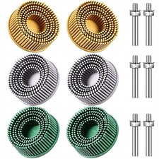 Honoson 6 Pcs Bristle Discs 2 Inch with 1/4 Shank Attachment