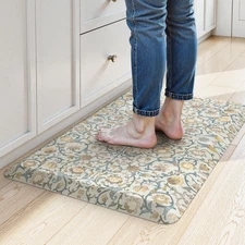 Anti Fatigue Mats for Kitchen Floor Non Slip,Farmhouse Floral Sink Rug Waterp...