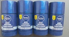4 Pack Nivea Men Body Shaving Maximum Hydration Protecting Shave Stick 2.5 Oz