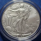 2025 W American Silver Eagle Uncirculated Bullion Burnished OGP COA