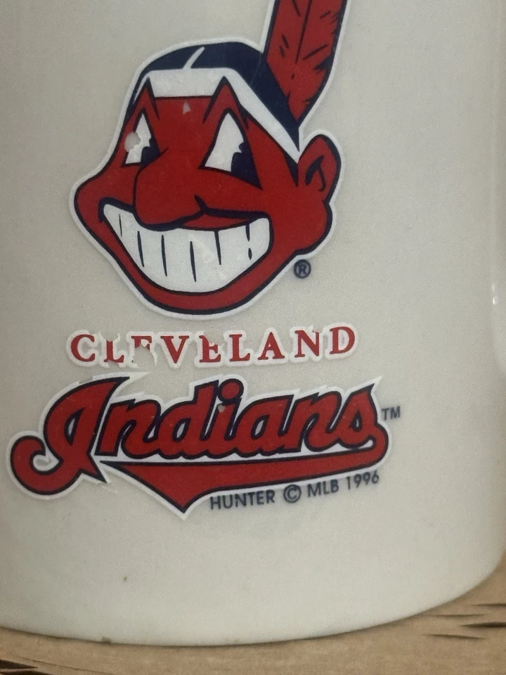 Taza de café Cleveland Indians Hunter MLB 1994 vintage béisbol Cleveland Ohio Foto 3 de 4