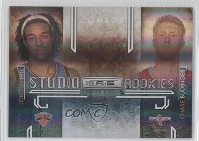 2009 Rookies & Stars Studio Combos Holofoil Chase Budinger Jordan Hill RC 0f7