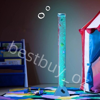 LED Water Bubble Fish Tube Floor Lamp Colors Changing