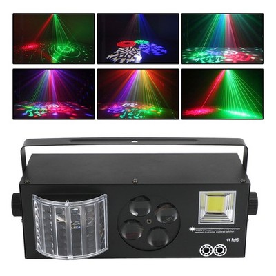 4In1 80W RGBW Muster Blitzlichter LED DMX DJ Party Bühnenlicht + Fernbedienung