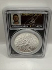 STEPHEN CURRY SIGNED 2020-P Basketball HOF Proof Silver Dollar PCGS FS PR70DCAM
