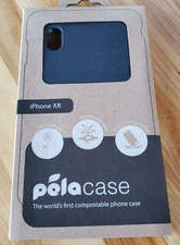 Pela iPhone XR Soft Phone Case Back Cover Black 100% Compostable Eco-Friendly