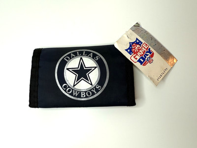 NFL Game Day Dallas Cowboys Nylon Tri-Fold Wallet Star Logo Vintage NWT Football