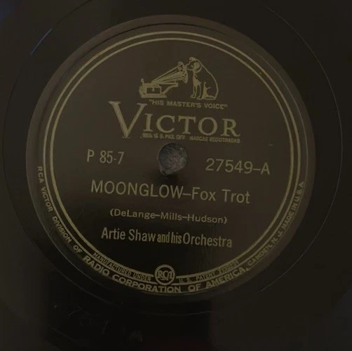 Artie Shaw - Moonglow/Serenade To A Savage - 10" Victor Record 27549 - 78RPM EX Foto 4 de 4