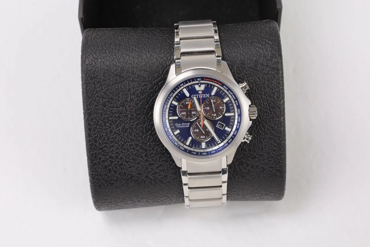 Citizen Eco-Drive Super Titanium Men\'s Chronograph Watch - AT2471-58L | eBay