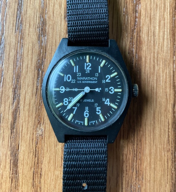 Marathon Men's Black Watch - WW194003 for sale online | eBay