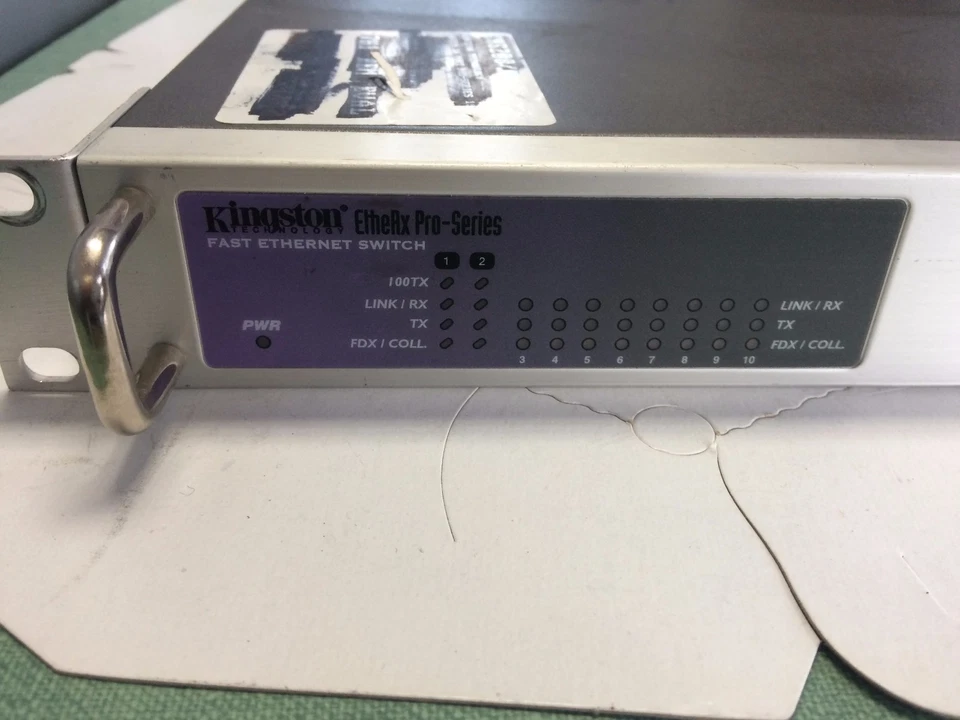 KINGSTON KNS208/R ETHERX SWITCH 10 PORT PRO-SERIES 19 RACK MOUNTABLE,EJ - Image 4 of 4