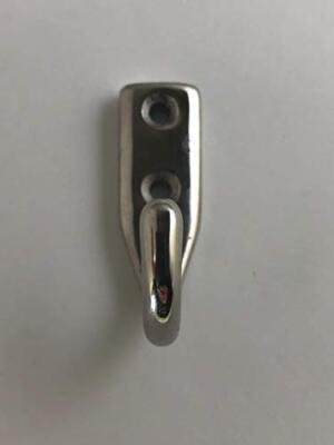 Stainless Steel 316 Deck Hook Type T25 1.5'' Long Marine Grade Polished
