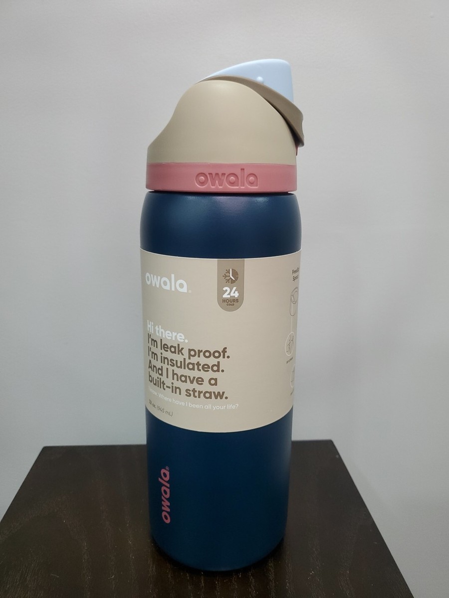 Owala FreeSip Stainless Steel Water Bottle / 32oz / Color: Sleepy