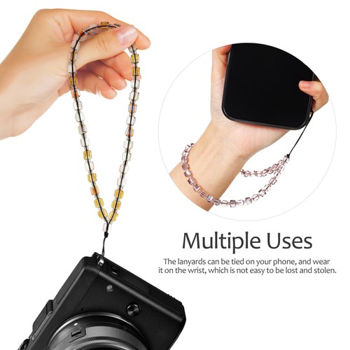 5 Pieces Mobilfunkkristallmodell Anti Verlorenes Telefon Lanyard - Zdjęcie 3 z 12