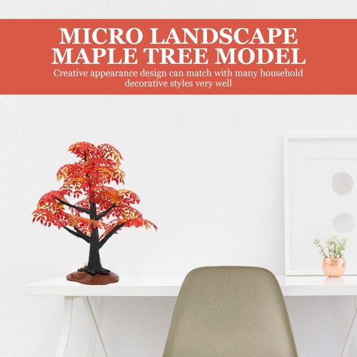 3 PCS Maple Model Home Tree Desgn Simulated Bonsai Accessories - Picture 3 of 12
