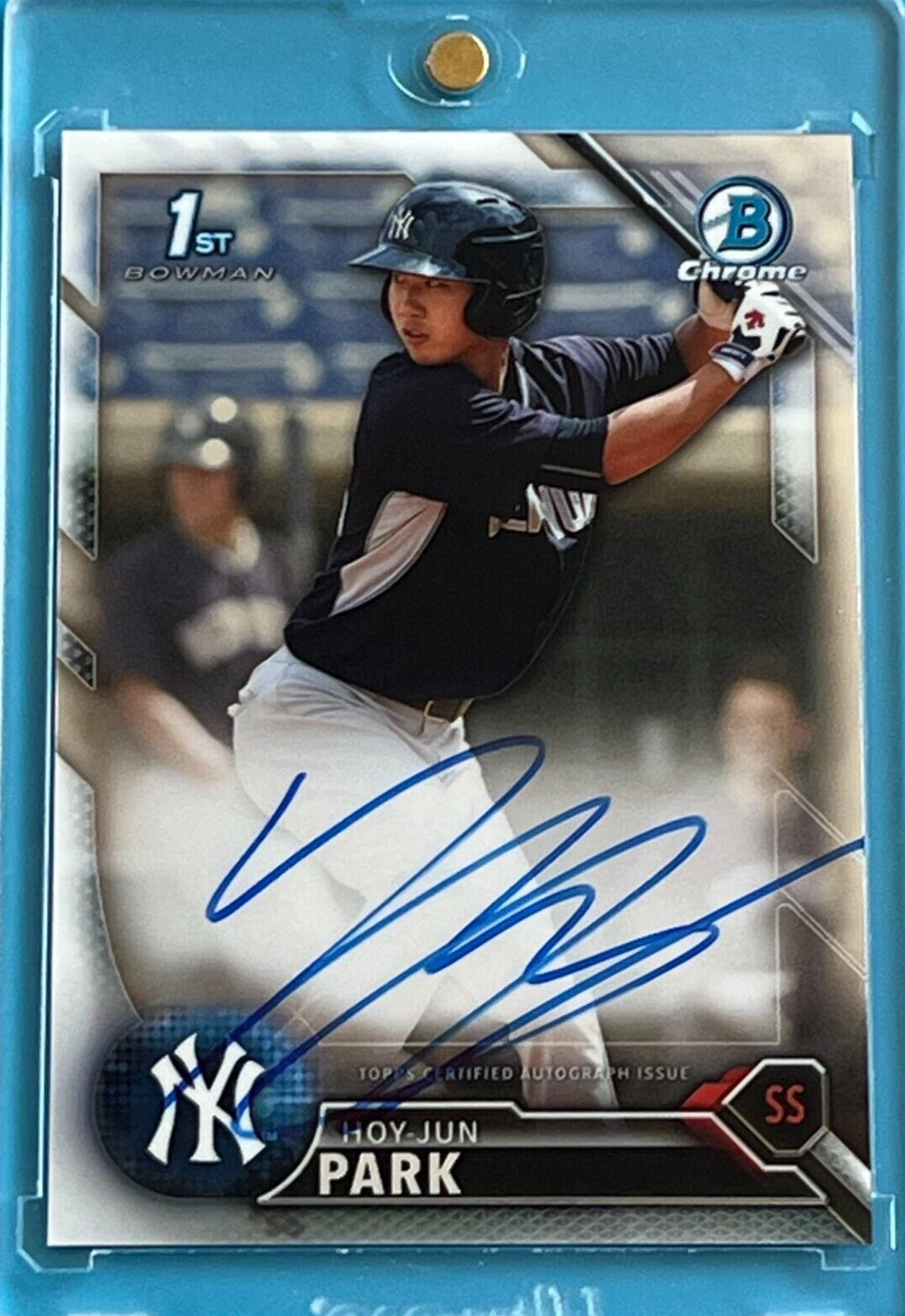 2016 BOWMAN CHROME - AUTOGRAPH - HOY - JUN PARK (RC) AUTO #BCAP-HJP (SP)