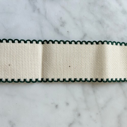 Lot of Aida Cross Stitch Trim Ribband 14 Count4 Pieces WhiteEcru