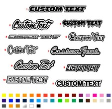 Custom Vinyl Sticker, Outlined Personalised Car Van Window Bumper Decal 220mm