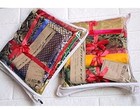 Indian Ethnic Decorations Silk Bohemian Cushion Cover Set of 4 Decorative Patchw — photo 10