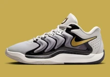 Nike Kevin Durant KD 17 Light Iron Ore Silver Metallic Gold FJ9487-003 Men's